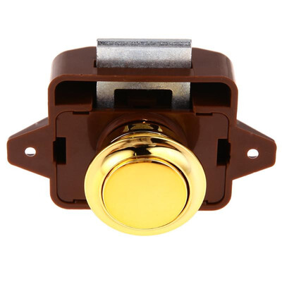 

Push Lock Button Catch Lock Cupboard Door Knob Motorhome RV Cabinet