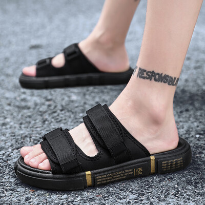 

Summer mens sandals casual trend outdoor beach cool drag sports slippers