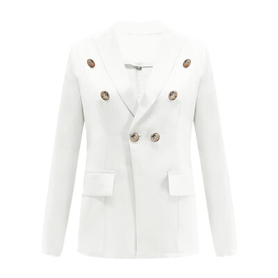 

Women Casual Long Sleeve Small Suit Blazer Button Slim Fit Jacket Cardigan Tops