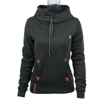 

New Fashion Women Hoodie Sweatshirts Self-tie Pockets Pullover Hooded Loose Tops