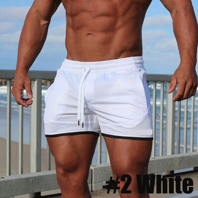 

Mens Shorts Gym Jogging Running Training Sports Wear Boxer Beach Short Pants
