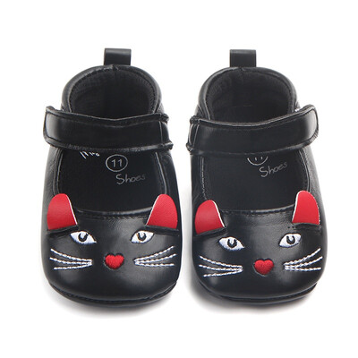 

Spring Autumnborn baby Cute Shoes Baby Princess Cartoon Anti-slip Soft Shoes PU Hook Animals Style Shoes for Baby 3 Color