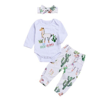 

Newborn Baby Girls Tops Romper Floral Pants Leggings Outfit Set Clothes