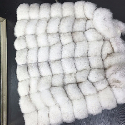 

Real fur long coat winter womens coat warm natural fox fur jacket furry striped fashion design hot sale discount price