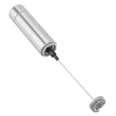 

Greensen Stainless Steel Handheld Electric Milk Frother Foam Maker Set with Double Whisks Cover Stand