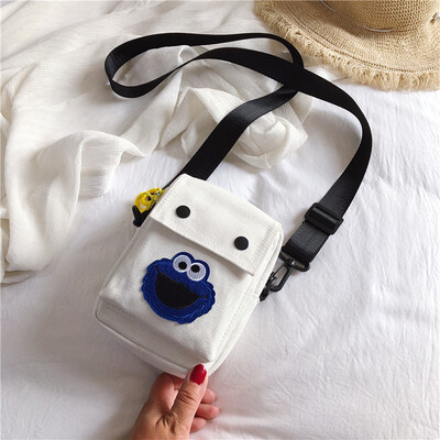

Sesame Street Bag Girls Mobile Bag Slanting Bag Summer Mini Bag Vertical Change Wallet Mobile Bag