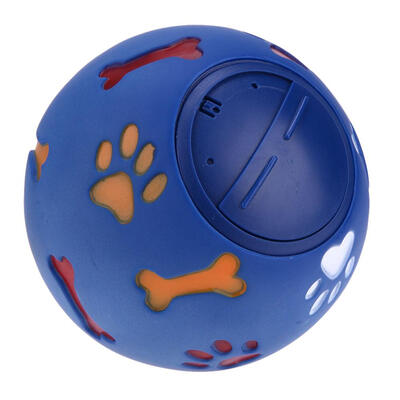 

Pet Dog Treat Trainning Chew Sound Food Dispenser Toy Squeaky Giggle Ball