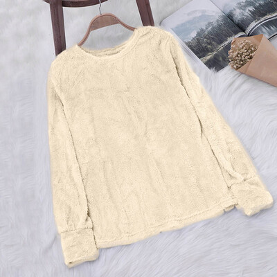 

Starmoon Womens Ladies Artificial Wool T-Shirt Blouses Tops Sweatshirt BGL