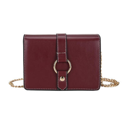 

Solid Color Chain Shoulder Handbags Women Crossbody PU Leather Small Bags