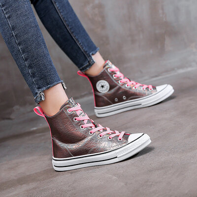 

Street Personality High Upper Shoes Laces Leisure Martin Boots Shoes&Autumn Single Shoes