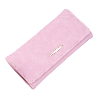 

Womens Solid Hasp coin purse long wallet card bag handbag credit card bank card mobile phone can be put casual fashion