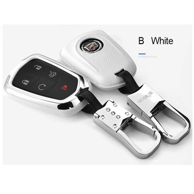 

Top Layer Leather Car Key Case for Cadillac Copaci SRX XTS ATS- Copac SLS Car Key Cover Shell Car Keychain Car Accessories