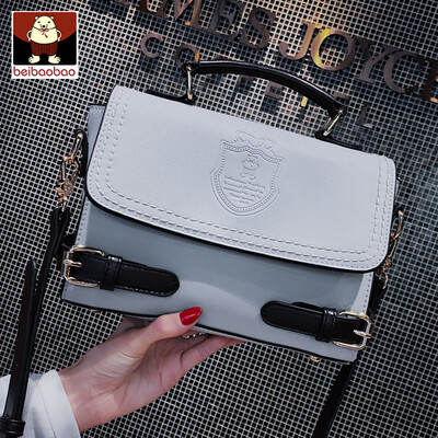 

Texture womens bag 2019 new Korean version of Joker portable Boston bag retro shoulder slung messenger bag