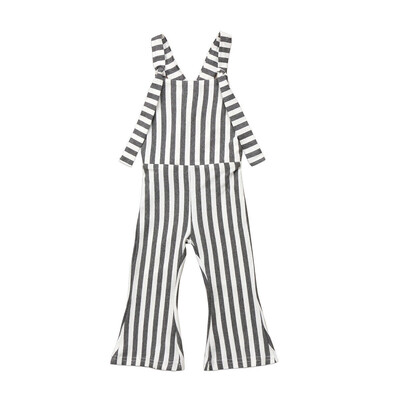 

Newborn Baby Kids Girl Infant Striped Cotton Bodysuit Jumpsuit Clothes Outfit