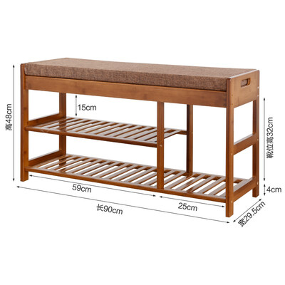 

Small bamboo craft 90 simple padded shoe bench 4982