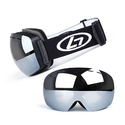 

Magnetic Snowboard Snow Goggles Double-Layer Anti Fog Lens