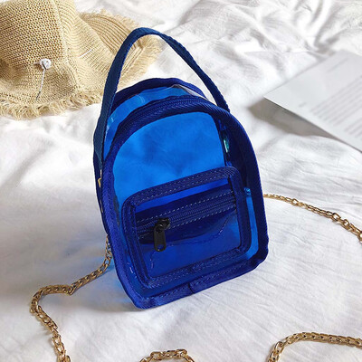 

Women Transparent Messenger Bag Chain Small Clear Crossbody Bags Street Personality Versatile Shoulder Bag Sac Main Femme T2G