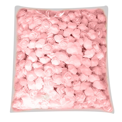 

500Pcs PE Foam Rose Head Artificial Flower for DIY Bear Doll Wedding House Decor
