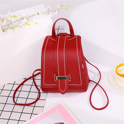 

Tailored Womens Simple All-purpose Small Square Bag Single Backpack