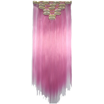 

〖Follure〗Full Head Women Clip Synthetic High Temperature Wire Straight Hair Piece