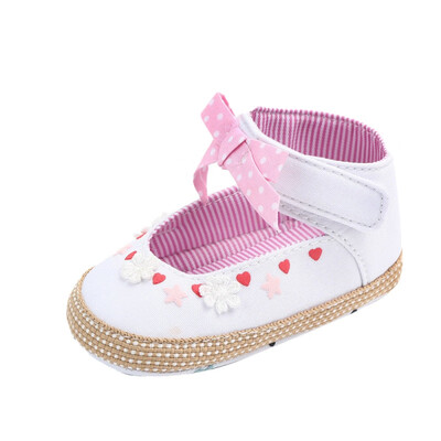 

Spring Autumn Cute Baby Girls First Walkers Retro Bow Butterfly-Knot Baby Shoes Toddler Shoes Single Shoes 0-24M