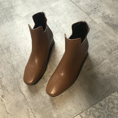 

Fairy Wind Martin Boots Fairy Wind British Wind Autumn European&American Fashion Rough heel Retro Simple Temperament Shoes