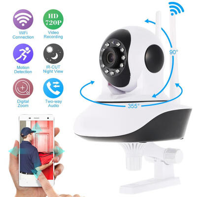 

Fullbag IP Camera Wireless Camera WI-FI Audio Record Surveillance Baby Monitor HD Mini CCTV CameraUS Plug 720p
