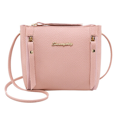 

Bags 2019 Korean Style Fashion Women Hot Sales Girls Messenger Bag Candy Solid Color Letters Sequined Shoulder Crossbody