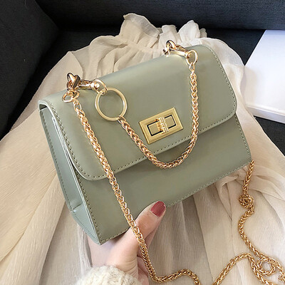 

On the new small bag women 2019 new fashion Joker net red small black bag texture slung Western style womens bags