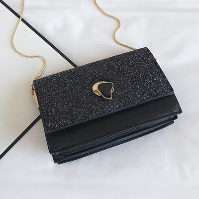 

Tailored Womens Sequins Small Square Bag Chain Bag Fashion Diagonal Bag Shoulder Bag