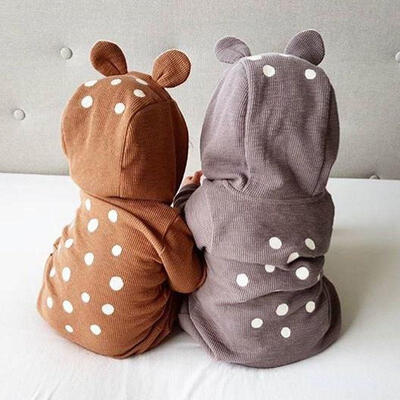 

Newborn Baby Boy Girl Infant Deer 3D Ear Bodysuit Romper Jumpsuit Clothes Outfit