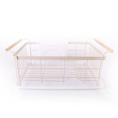 

DTK Dish basket iron kitchen utensils dish drain simple fashion 14434