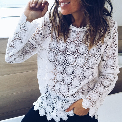 

Fashion Womens Long Sleeve Blouse Casual Shirt Summer Tops T-Shirt