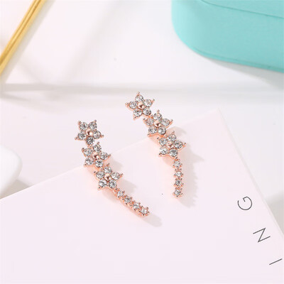 

2019 latest design brand five-pointed star minimalist earrings temperament trend fashion gifts Korean earrings for women