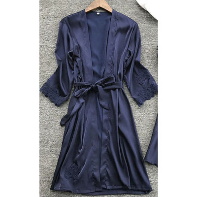 

Women Satin Robe Kimono Night Gown Bridesmaid Robes Sleepwear Bathrobe 2019