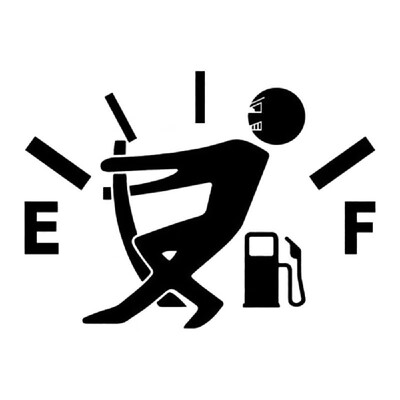 

Reflective Cute Oil Shortage Car Body Styling Sticker Removable Waterproof