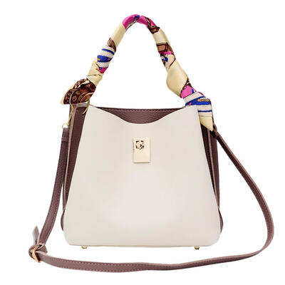 

Hit Color Silk Decor Shoulder Handbags PU Leather Women Crossbody Bags