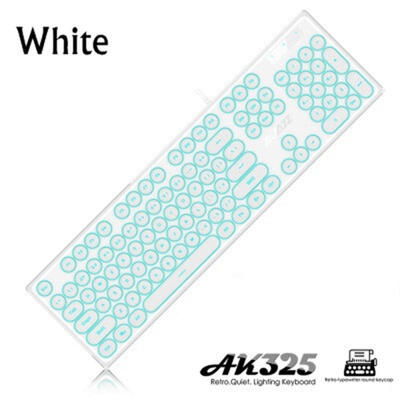 

AK325 Backlight USB Wired Round Keycap Mechanical Gaming Keyboard