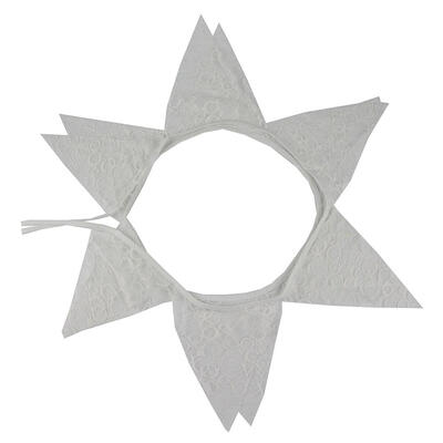 

Bubble Ripple Lace Cotton Pennant Bunting Banners Triangular Hanging Flags
