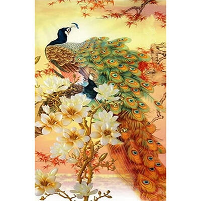 

5D DIY Full Drill Square Diamond Painting Peafowl Cross Stitch Embroidery