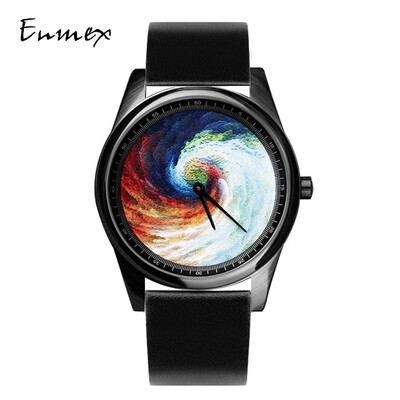 

Holiday gift Enmex translation watch stereoscopic Kagantuya creative design black hole conceptual tonal watch