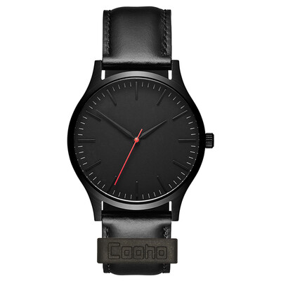 

Cooho Watch Quartz Leather Strap Quartz Movement Water Resistant 3ATM Watch Casual Business Brand