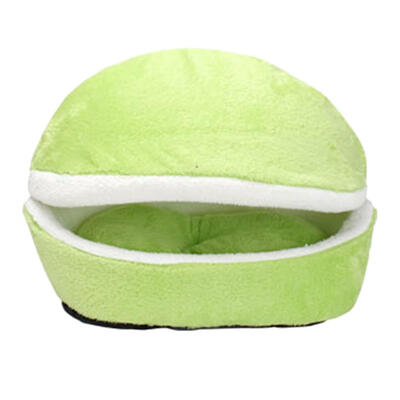 

Removable Warm Sleeping Puppy Nest Hamburger Shape Pet Dog Soft Plush House