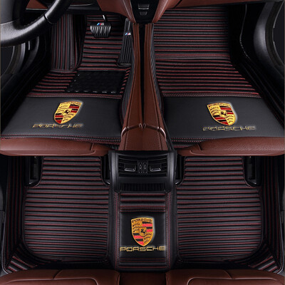 

Custom Made Car Floor Mats For Porsche All Models For 911 Boxster Cayman Panamera Cayenne Macan Car Interior