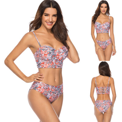

Roseonmyhand Womens Sexy Boho Swimwear Strap Swimsuit Push Up Padded Two Piece Bikini