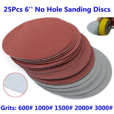 

25Pcs 6 Grit 6001000150020003000 Sanding Discs Sandpaper Hook Loop Pack A