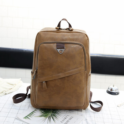 

Backpack Mens Shoulder Bag Black Retro Fashion Ancient Style University Mens Bookbag Chao Brand Personal Travel Bag