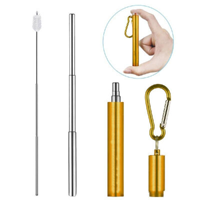 

Foldable Drinking Straw Collapsible Reusable Straws with Storage Box Travel Outdoor Household Home Kitchen Bar Accessories