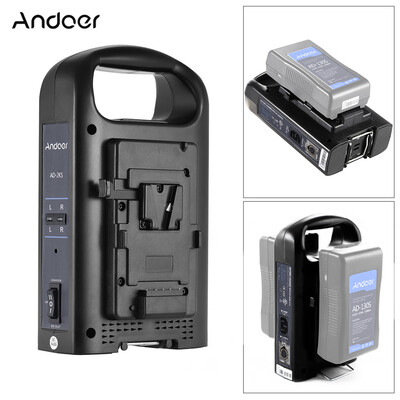 

Andoer AD-2KS 2-Channel Dual Camcorder Battery Charger for V-Mount Battery for DSLR Video Camera