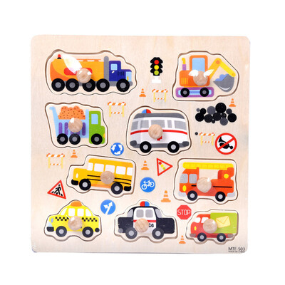 

Gotoamei 9 Piece Wooden Seabed animals Puzzle Jigsaw Early Learning Baby Kids Toys A